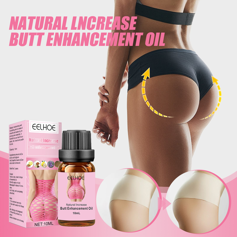 Aceite esencial de EELHOE para levantar, reafirmar, embellecer los glúteos, el cuerpo, hidratar y dar forma a los glúteos color melocotón._voghion.com