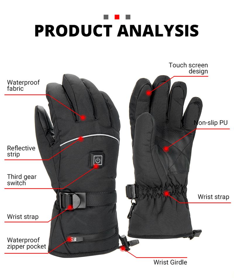 Apparel Accessories heated gloves plus velvet warm motorcycle riding gloves outdoor fishing waterproof charging heating gloves_voghion.com