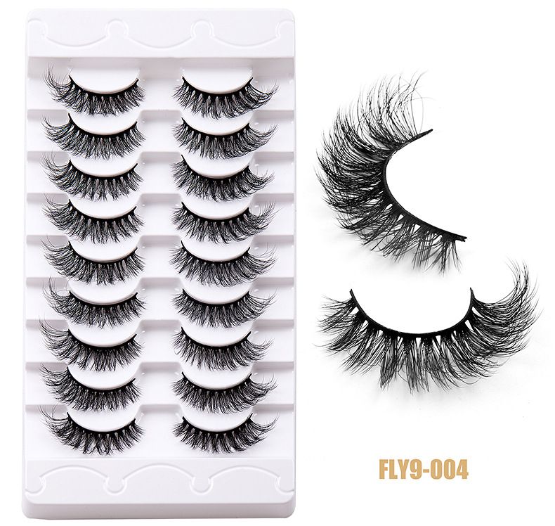 New 9 Pairs High Mink Hair False Eyelashes Multi-Layer Thick Eyelashes Daily Simulation Eyelashes_voghion.com