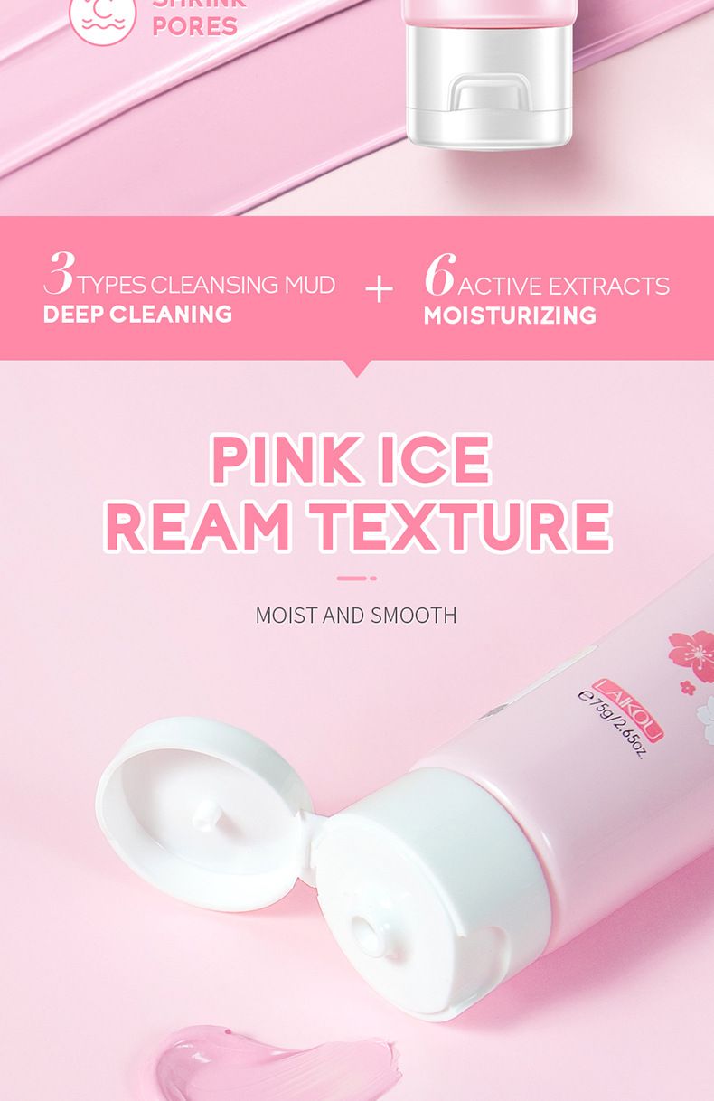 Makeup Tool Kits Sakura Mud Mask 75g Hydrating Moisturizing Cleansing Pore Mud Mask Skin Care Products_voghion.com