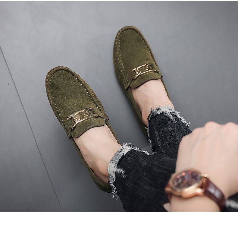 Mocassins Derby en cuir suédé pour hommes, chaussures confortables et imperméables pour fête au bureau_voghion.com