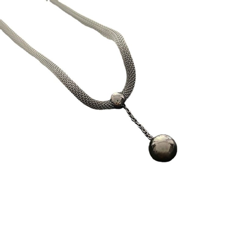Collier épais et audacieux en acier titane Yuxi, résistant à la lumière, pour couple, style cubain, pour hommes et femmes, niche texturée_voghion.com