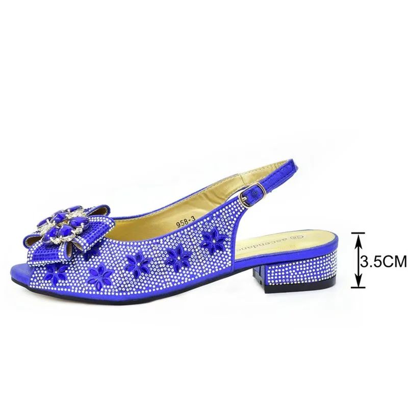 Party with high heel broken diamond round head fish mouth sandals with diamond bow decorated dinner clutch_voghion.com