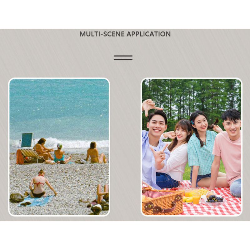 Waterproof Camping Mat - Lightweight Foldable Foam Pad For Picnics & Hiking | Moisture-Proof Ground Cover With Carry Strap (48"x24", 0.8lb)_voghion.com