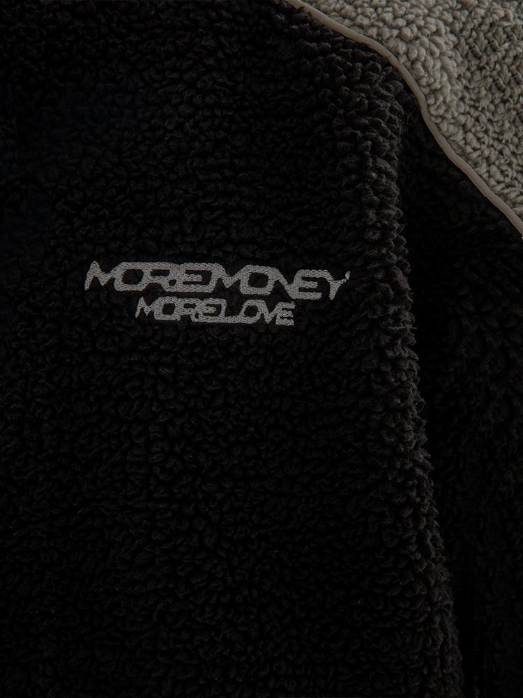 Abbigliamento da uomo in pelle di agnello, divertente, alla moda, unisex, con cappuccio, cerniera, colore a contrasto, giacca cardigan_voghion.com