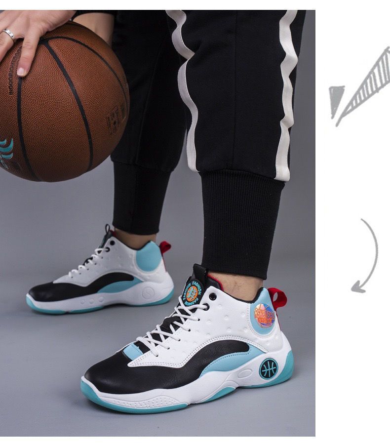 Herbst Basketballschuhe Street Fashion Trend gebratene Straßenschuhe schöne Herrenschuhe_voghion.com