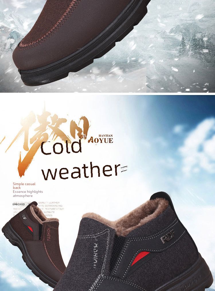 Factory wholesale foreign trade cotton-padded shoes old Beijing cotton-padded shoes winter fleece-lined warm soft sole shoes non-slip casual cotton-pa_voghion.com