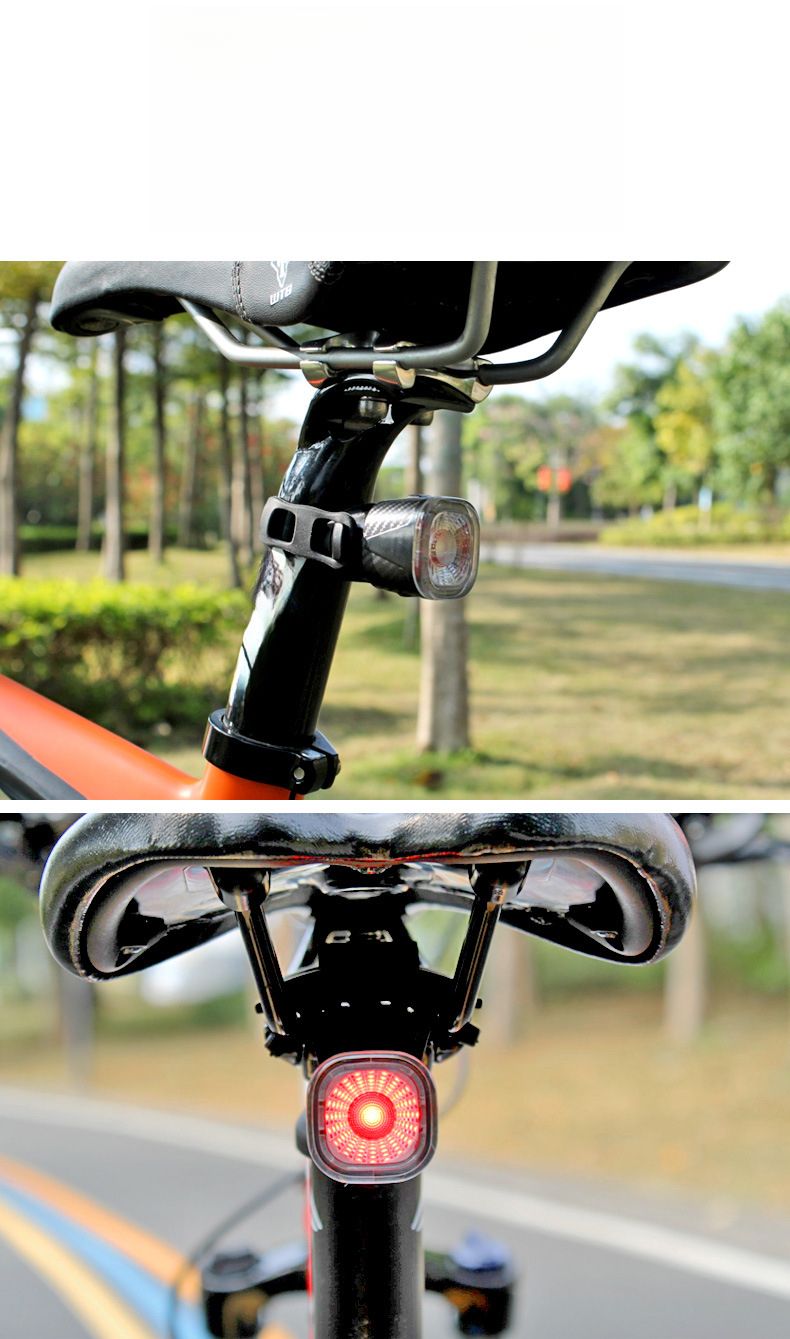 Sensore di frenata intelligente per bici da strada e mountain bike, luce posteriore ricaricabile tramite USB_voghion.com
