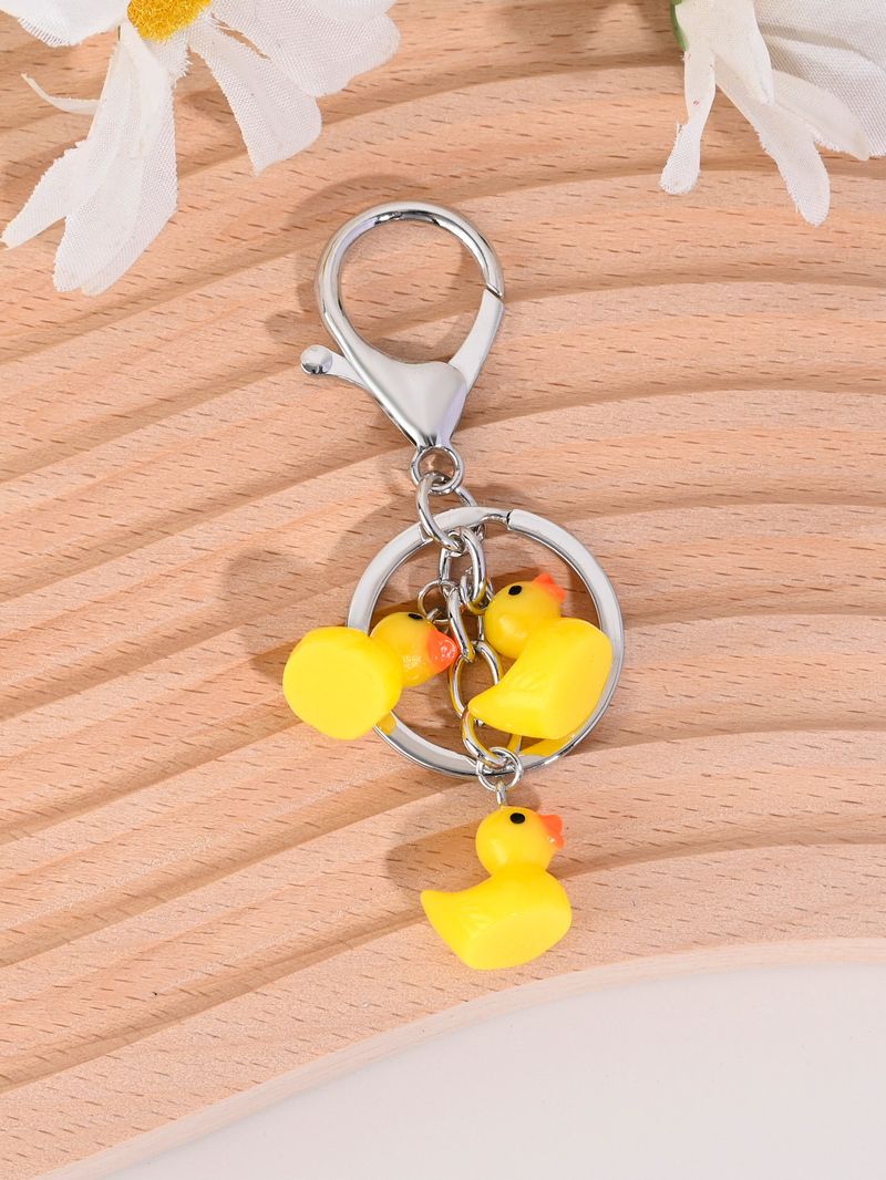 Wassertropfen Perle Kleine Ente Schlüsselanhänger Cartoon Tier Tasche Kopfhörer Fall Telefon Kleiner Anhänger_voghion.com