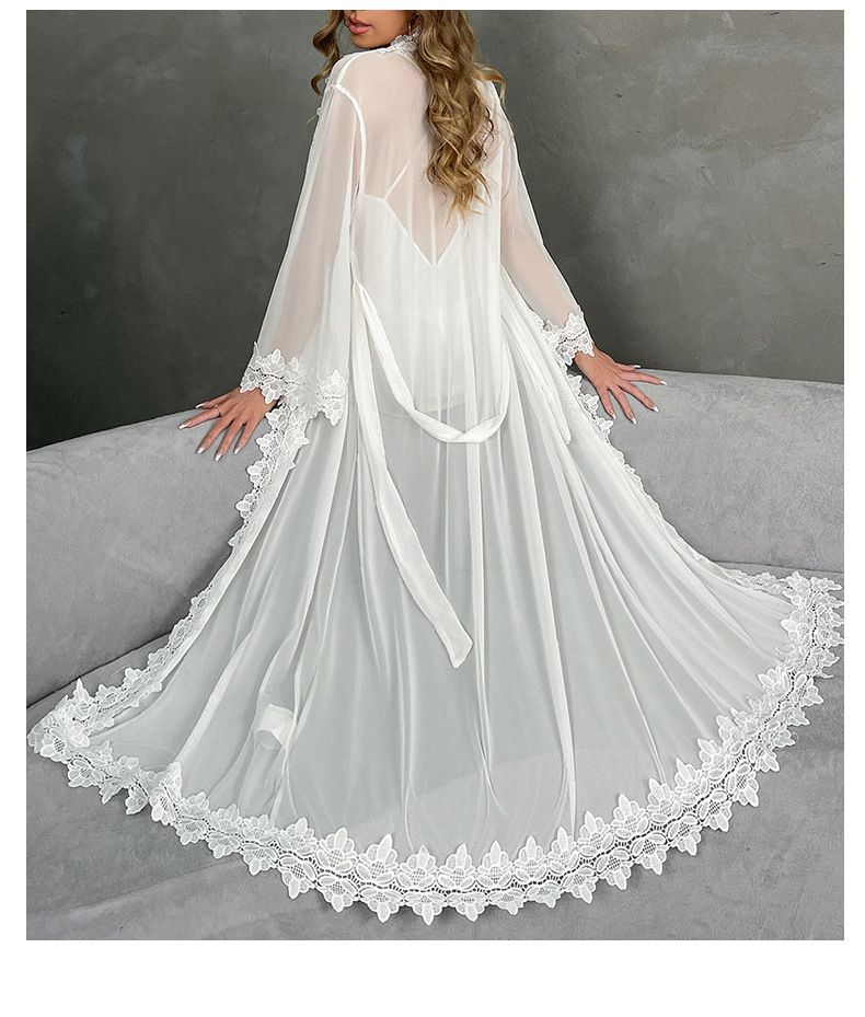 New Morning Robe Sexy Nightgown Backless Temptation Ice Silk Comfortable Outer Robe Pajamas Female Home Suit_voghion.com