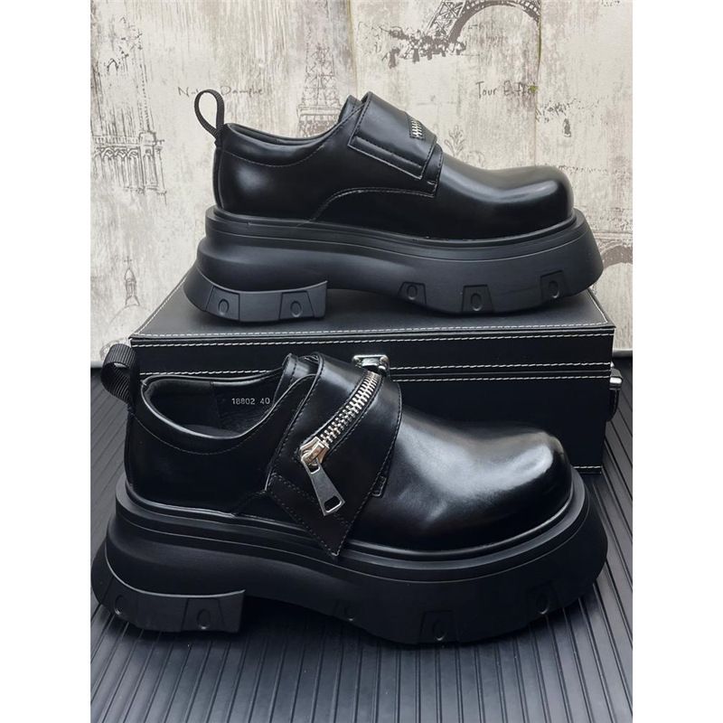 Regal Footwear Modische und stilvolle große Lederschuhe mit dicken Sohlen, verstecktem Keilabsatz, formelle Business- und Büroschuhe zum Hineinschlüpfen,_voghion.com