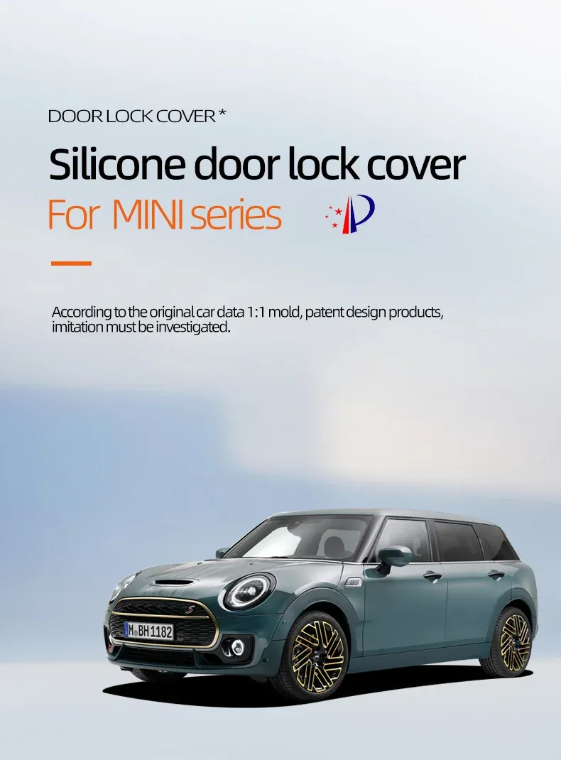 4 db-os autóvédő ajtózár tok MINI Clubman Countryman Jcw Coopers Jcw Clubman CABRIO 2016-2023 autós stílushoz_voghion.com