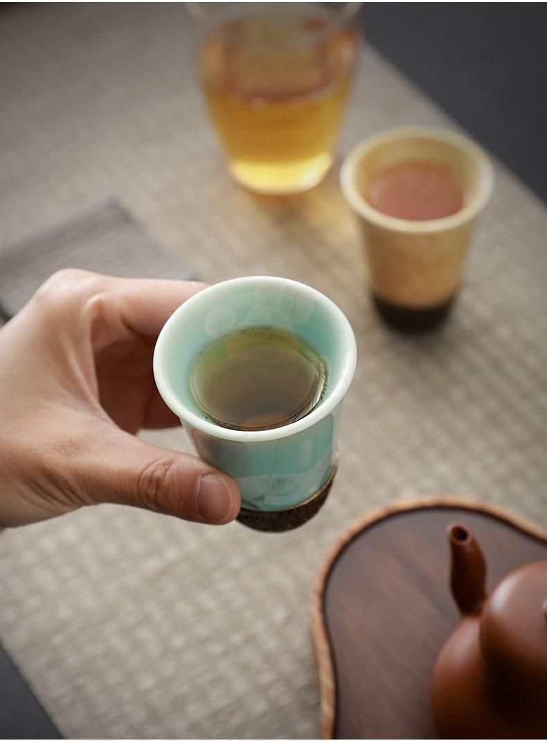 Kiyomizu-yaki Japanese Kung Fu Ceramic Master Tea Single Person Exclusive High-end Tasting And Scenting Wine Cup_voghion.com