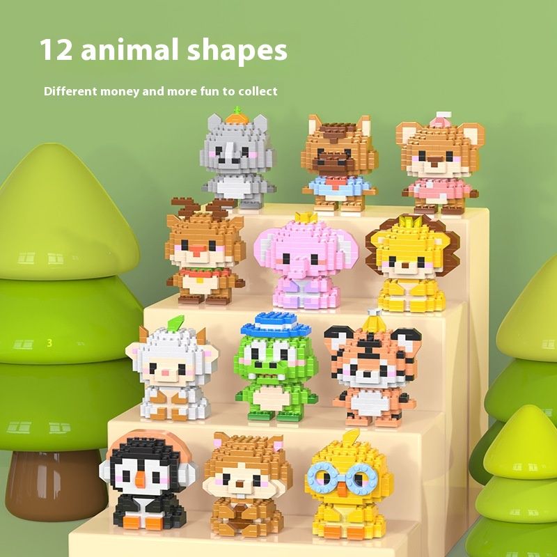 New Micro Particle Building Blocks, Small Animal Doll 1502, Children's Assembly Toys, Stall Gifts_voghion.com