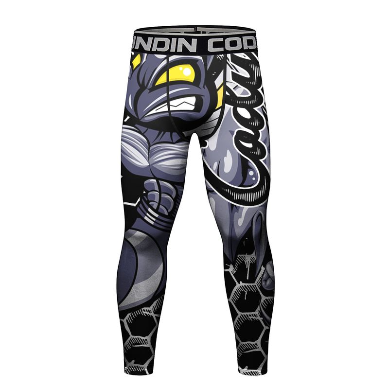 Tuta sportiva a compressione da uomo, nuova, traspirante, elastica, aderente, abbigliamento versatile per esterni._voghion.com