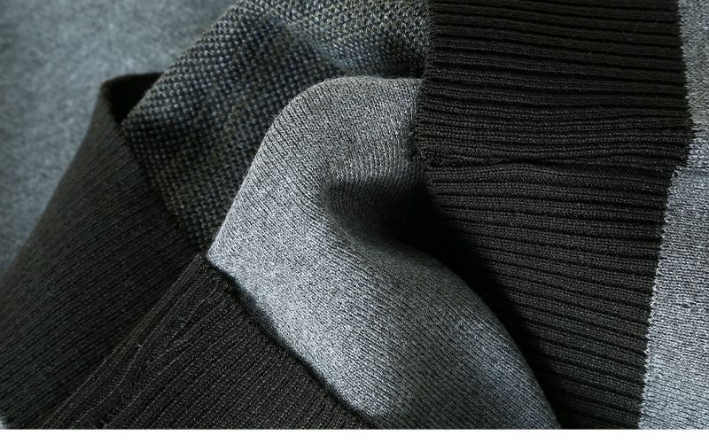 Pull tricoté à col montant et demi-fermeture éclair pour homme, haut décontracté, tendance, chaud, nouvelle collection automne et hiver 2023_voghion.com