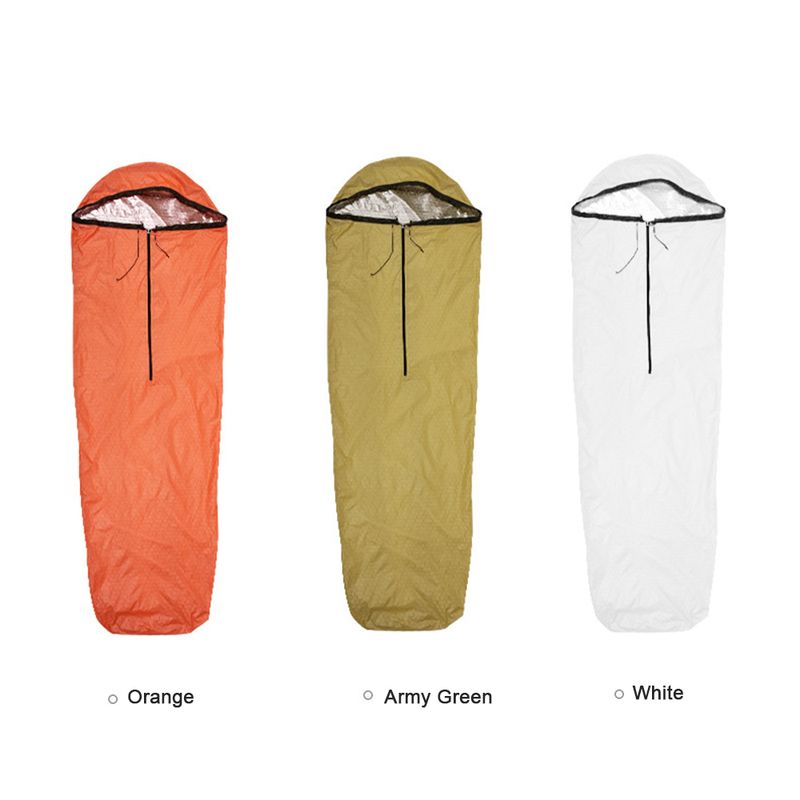 TOMSHOO Notfallschlafsack, ultraleicht, wasserdicht, wärmereflektierend, Thermoschlafsack, Überlebensausrüstung für Outdoor-Abenteuer_voghion.com