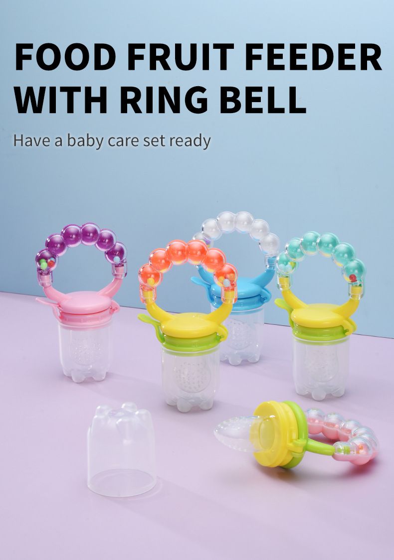Verschillende kleuren beschikbaar voor babybelontwerp, voedselspeen, fruit- en groentezak, aanvullend voedsel, bijtmuziek,_voghion.com