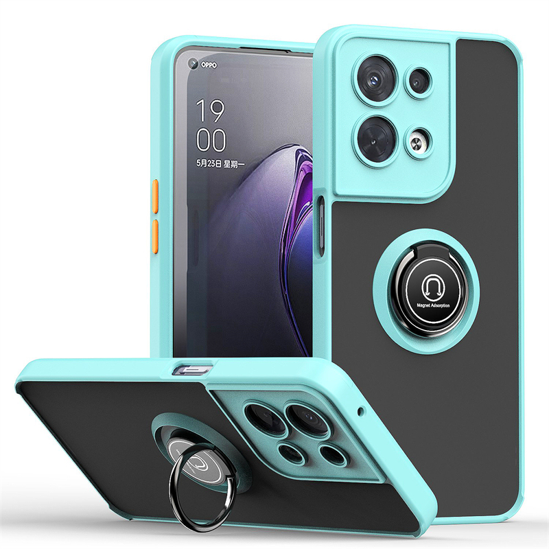 Matt autós tartó mágneses állványgyűrűs telefontok OPPO Reno 8 7 6 5 4 Pro REALME 10 9 A54 A74 A9 A53 A58 A17 hátlaphoz_voghion.com