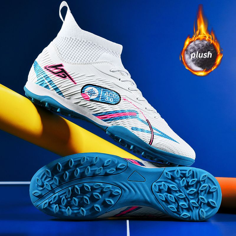 Scarpe da calcio per ragazzi in caldo cotone con punte lunghe e rotte_voghion.com