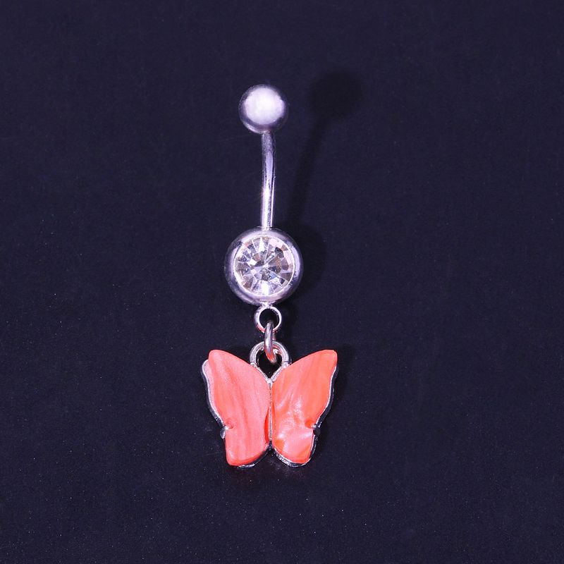 Heiße Mode Anhänger Nagel Sexy Wasser Diamant Perforierte frauen Körper Schmuck Nabel Nagel_voghion.com