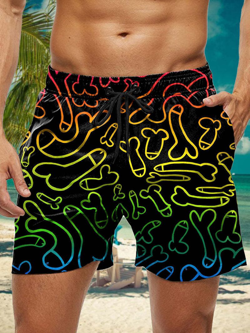 Prodotti Premium 2025 Pantaloncini estivi stampati in 3D per uomo, pantaloni da spiaggia hawaiani da viaggio per ragazzi_voghion.com