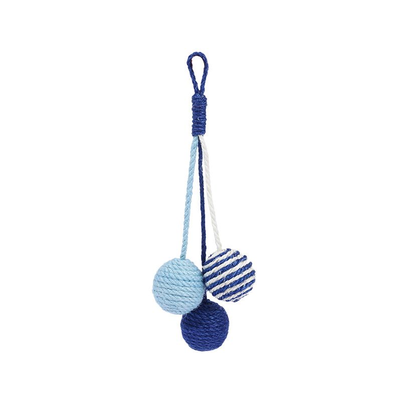 Zeze Teaser Wand Durable Chew Catnip Ball Set Cat Toy Self-Entertainment Kitten Pet_voghion.com
