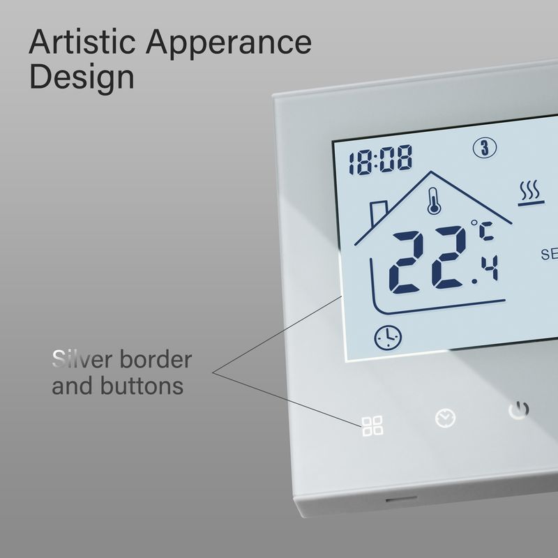 Thermostat intelligent Vancoo Tuya WiFi, chaudière électrique ou à eau/gaz, télécommande de température pour Alexa Google_voghion.com