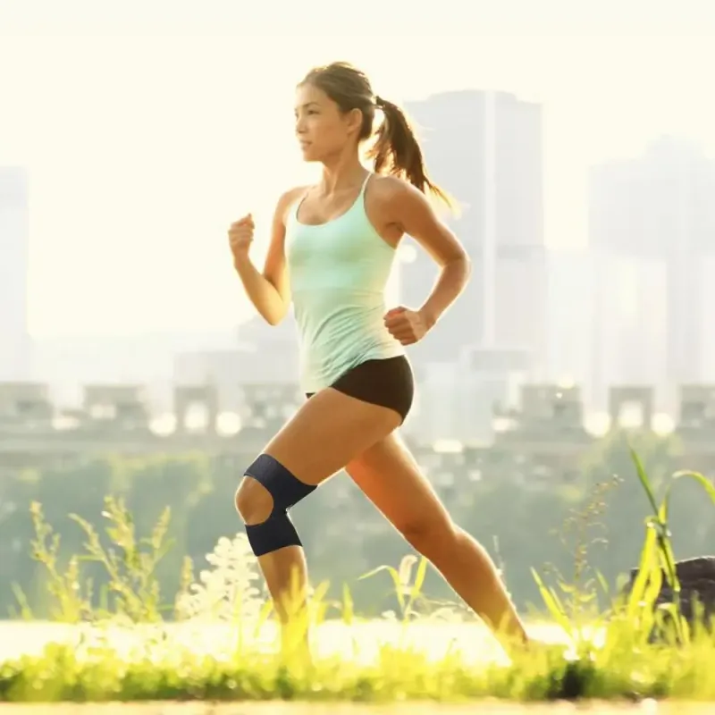 Power Knees Pads Verstelbare ademende veerbelaste kniestabilisatorpad_voghion.com