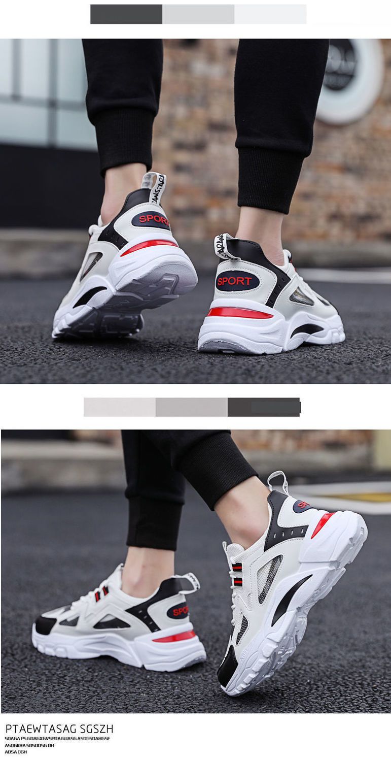 Herren Neue koreanische Version Casual Dickbesohlte Herren Modische Sport Running Dad Trendy Schuhe Herren_voghion.com