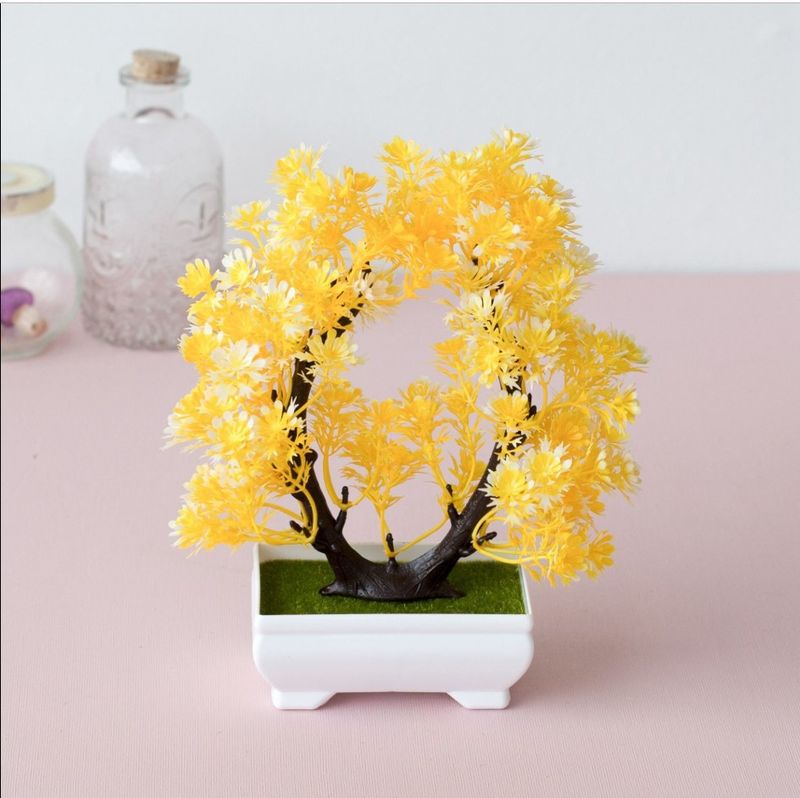 Fabricantes al por mayor de plantas en macetas de simulación de bonsái, ciruelo de acacia, decoraciones de escritorio de simulación de bonsái para el hogar_voghion.com