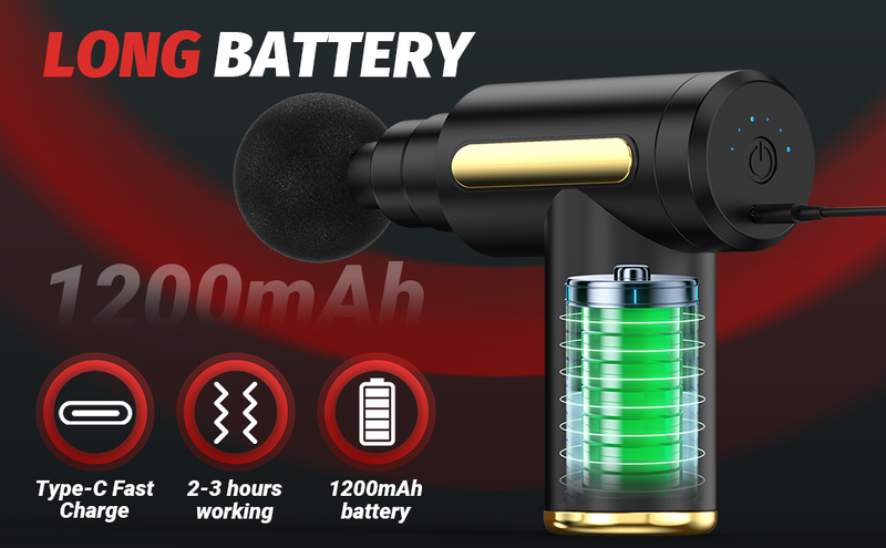 Mini Fascia Gun Drahtlose Massage Pistole Muskel Entspannung Massage Ausrüstung Hals Membran Rob Halswirbelsäule Massage Instrument_voghion.com