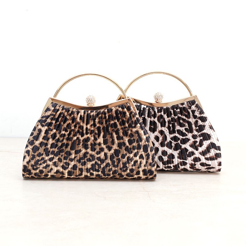 Cross-Mirror Socialite Party Chain Handbag Fashion Simple Light Pleated New Evening Clutch Bag_voghion.com
