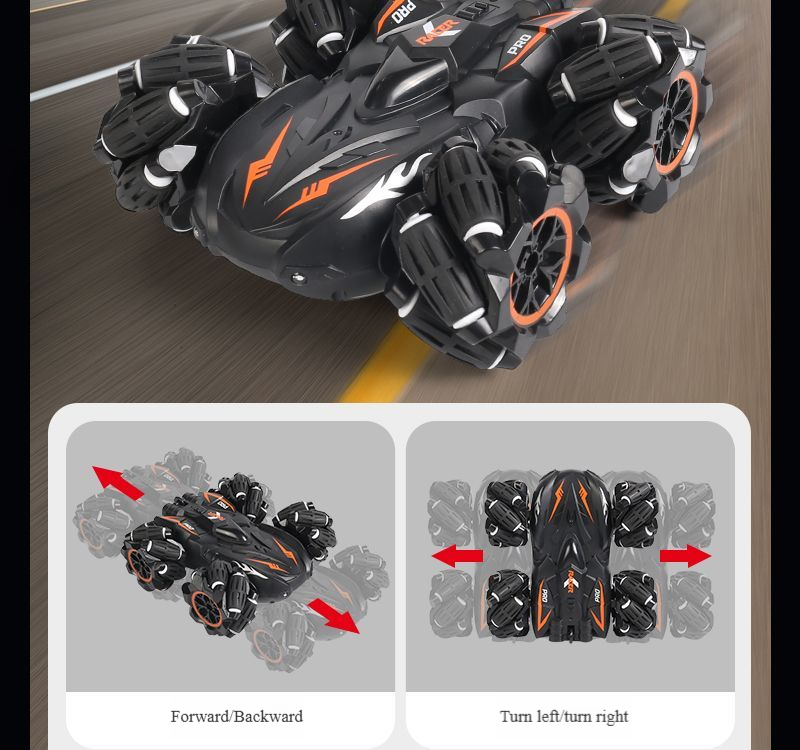 Stunt Double sided Drift Remote Control Car Gesture Sensing Off road Climbing Charging 4WD Children's Toy Boy Gift_voghion.com