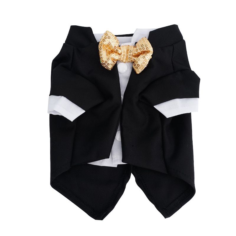 Vêtements pour chiots, smoking, robe de mariée, costume, Teddy, petit chien, vêtements pour animaux de compagnie_voghion.com