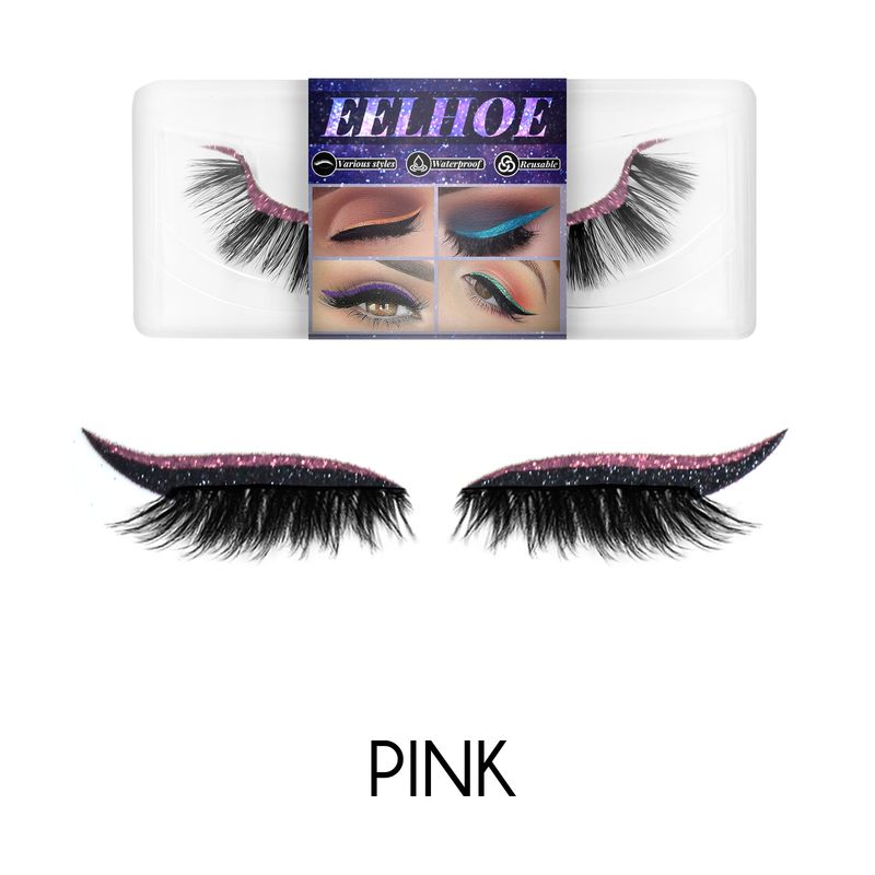 EELHOE pasta per eyeliner autoadesiva con finti capelli di visone senza colla, ciglia finte 3D, ombretti_voghion.com