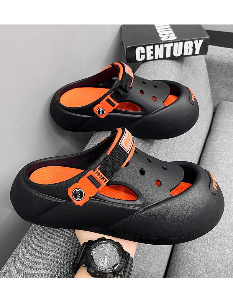 Zomerpaar Tuinschoenen EVA Gatenschoenen Heren Outdoorkleding Dames Sandalen Casual Baotou Slippers Heren Strandschoenen Trendy_voghion.com