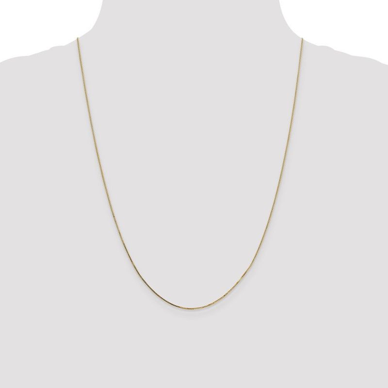 14K .8mm Box With Spring Ring Clasp Chain_voghion.com