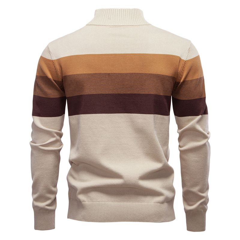Herren Open Chest Stand Neck Herren Pullover Pullover Strickpullover Herren_voghion.com