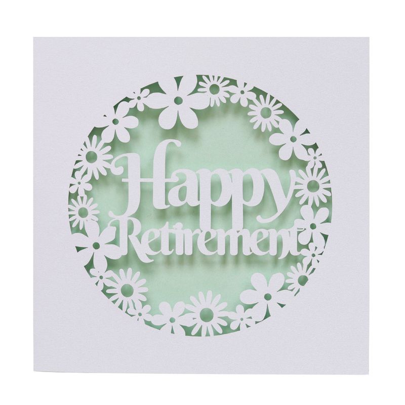 Lillian Source Factory Celebration Kraft Invitation Laser Engraved Window Flower Pearl Paper Retirement Blessing Greeting Card_voghion.com