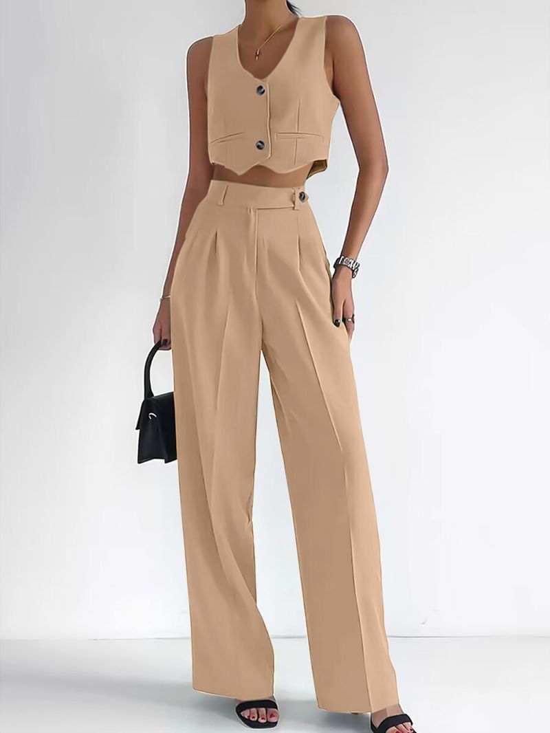 Damenbekleidung Casual Weste Anzug Damenbekleidung_voghion.com