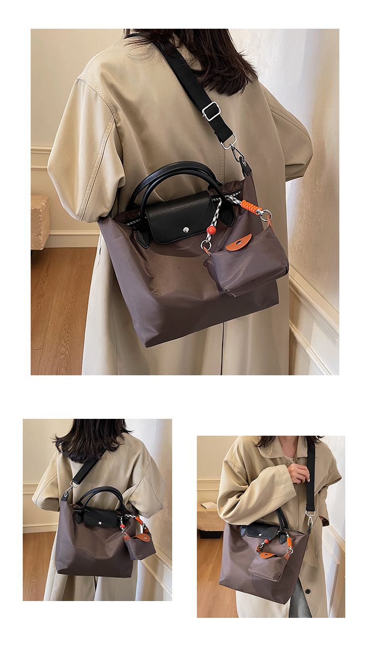 Borsa da donna, grande capacità, portatile, stile gnocco, alla moda, con tracolla a tracolla e giunzioni_voghion.com