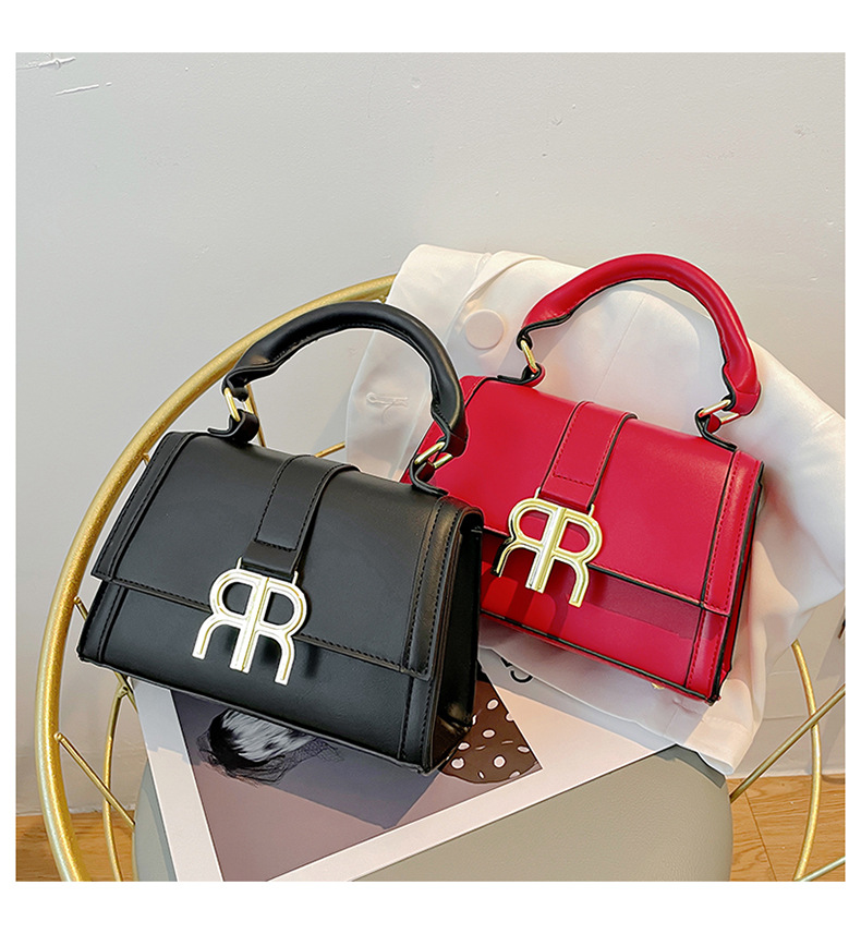 2023 new bag women's bag fashion all-match shoulder bag solid color splicing handbag niche foreign trade Messenger bag trend_voghion.com