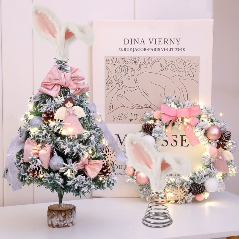 Christmas Popular Bunny Ears With Spring Tree Top Star Ornaments Indoor Atmosphere Halloween Easter Tree Top Decoration_voghion.com