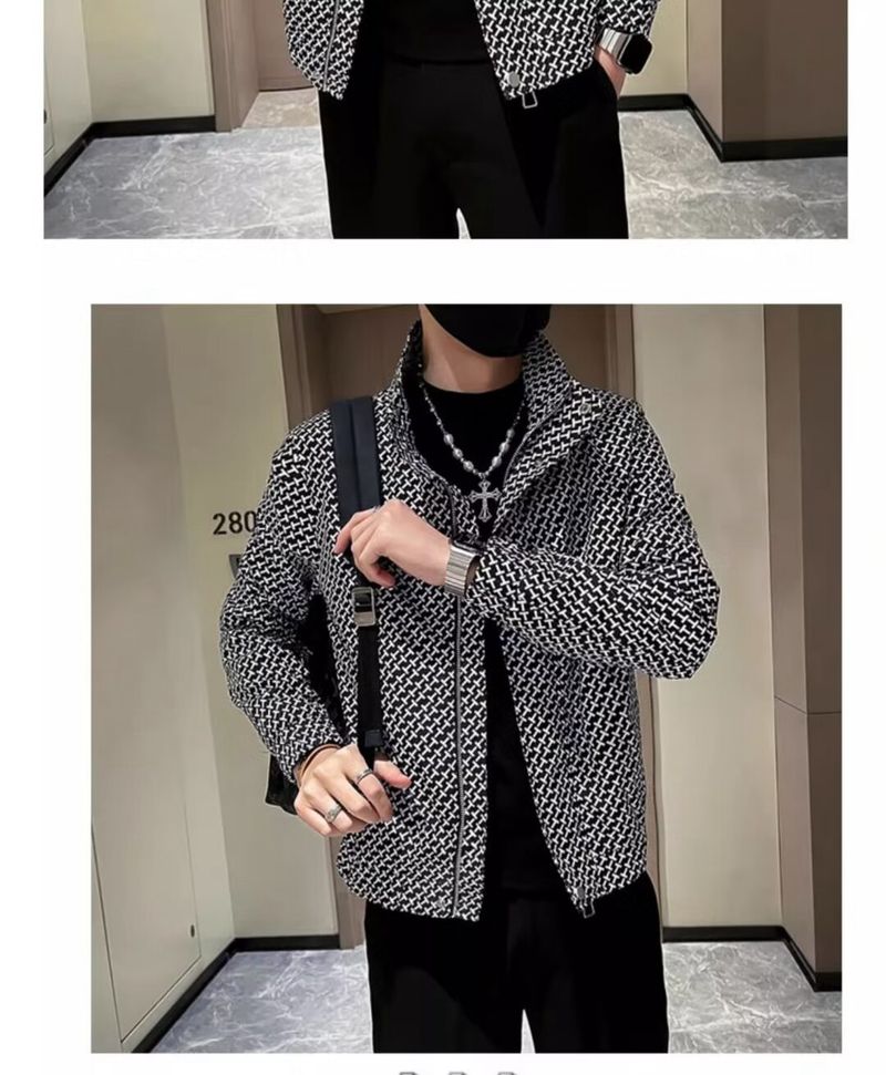 Spring And Autumn Casual Ruffian Handsome Jacket Trendy Ruffian Handsome Versatile Men's Gown 2024 New Trendy Brand Suit Coat Ins_voghion.com
