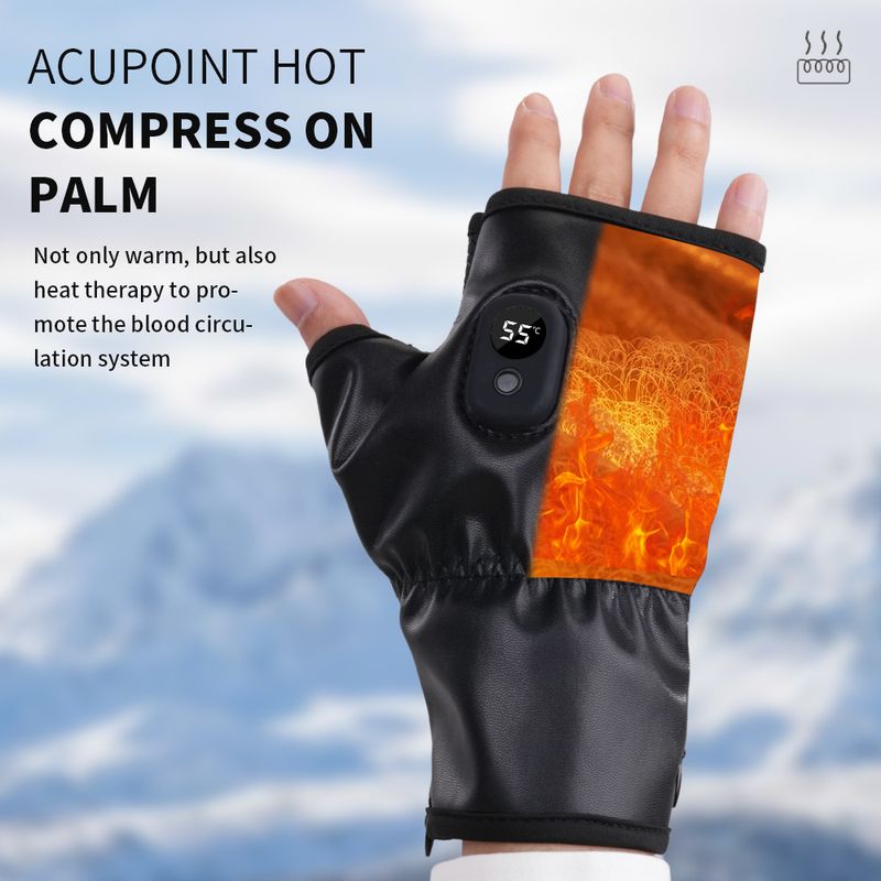 New USB Charging Intelligent Constant Temperature Learning Office Game Electric Heating Gloves_voghion.com