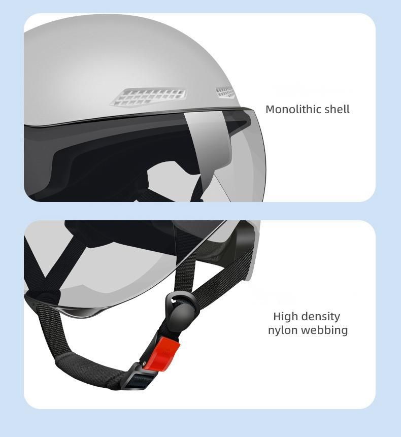 3C-zertifiziertes Elektrofahrzeug für Männer und Frauen, ABS-Halbhelm, Sonnenschutz, Anti-Ultraviolett-Reitsicherheitshut, Sommer_voghion.com