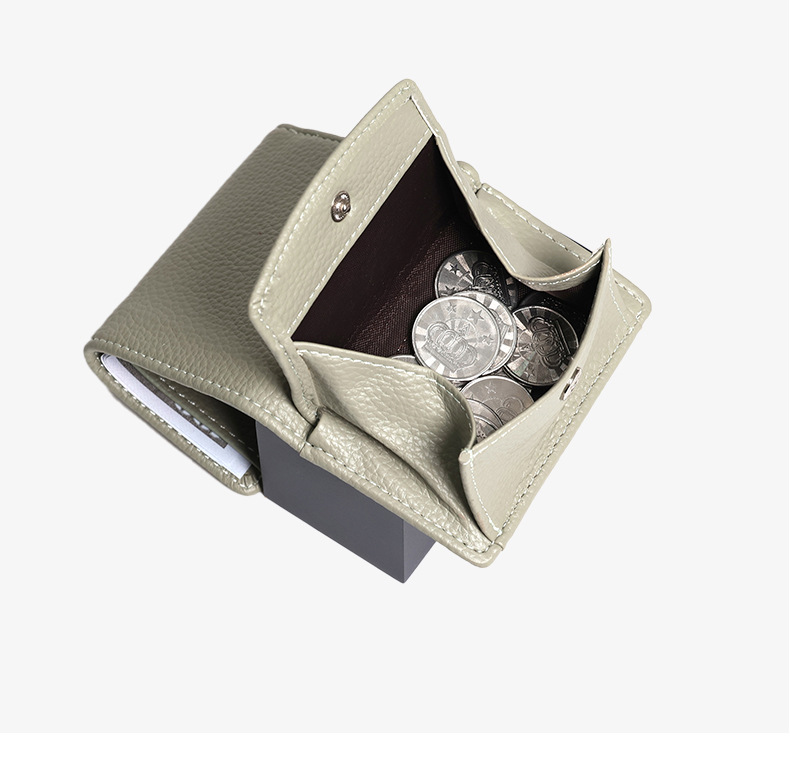 2024 New Small Wallet Instagram Women's Fashion Japanese Student Litchi Pattern Women's Wallet Card Bag Change Bag Wallet_voghion.com