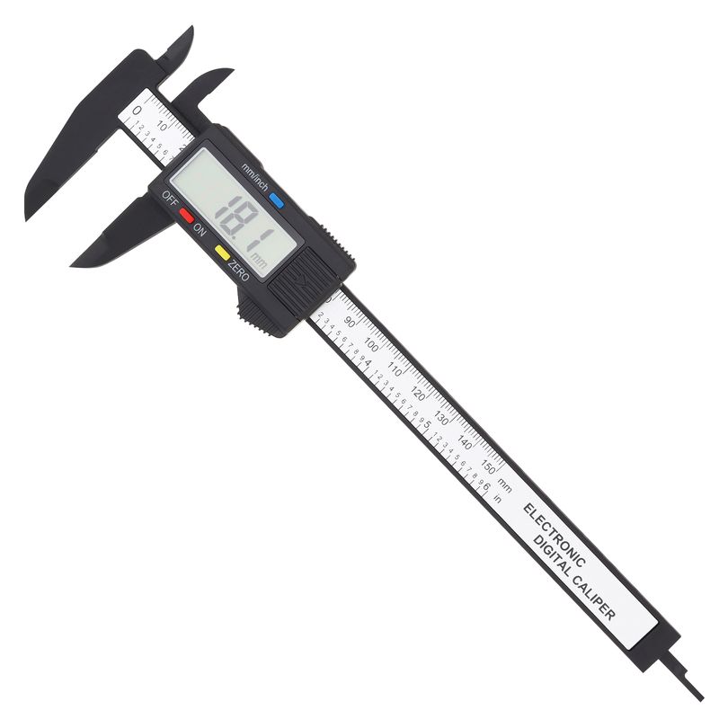 Visor LCD 150mm Paquímetro Digital Eletrônico Paquímetro Micrômetro com Caixa de Armazenamento para Medida de Componentes Mecânicos_voghion.com