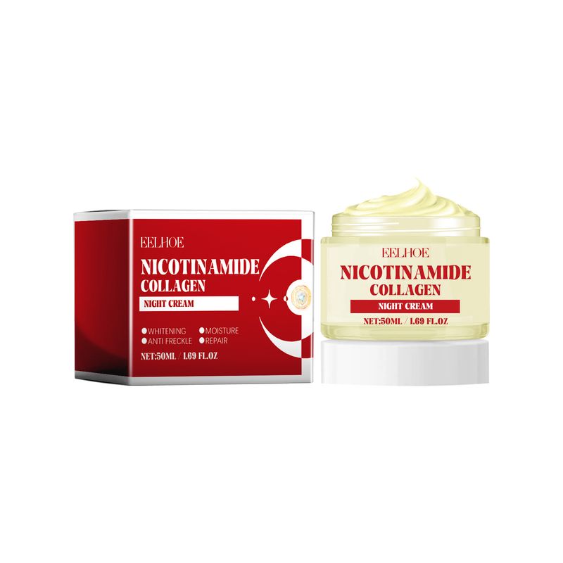 Crema da notte alla nicotinamide EELHOE: schiarisce le macchie del viso, le linee sottili, idrata, ripara la pelle, schiarisce il viso._voghion.com